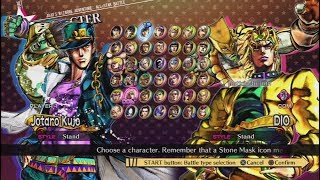 JoJos Bizarre Adventure AllStar Battle All Characters Including DLC PS3 [upl. by Ardenia]