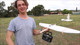 Scratch Built DLG Slope Glider From Balsa SilverHawk ULTRA RC [upl. by Kcub]