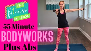 BodyWorks Plus Abs  Total Body Workout with Dumbbells [upl. by Arenat150]