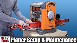 How to Use a Planer  Setup amp Maintenance [upl. by Anderegg]