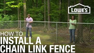 How to Install a Chain Link Fence [upl. by Yoong]