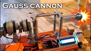 Electromagnetic Accelerator Improvements Part I  Gauss Cannon test rig [upl. by Sharona632]