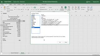 Excel Tutorial How to Create an Income Statement [upl. by Ecyle345]