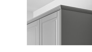 Ikea cabinet molding install tips [upl. by Llyrad361]