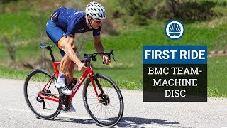 BMC Teammachine SLR01 Disc  First Ride Review [upl. by Lemhaj230]