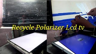 Led Lcd tv how to replace polarizer film [upl. by Akahs128]