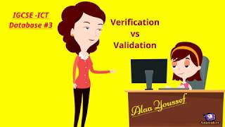 IGCSE ICT Verification vs Validation  Theory Revision Database 3 [upl. by Yroj]