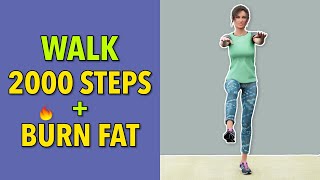 2000 Fat Burning Steps Steady Walking Exercise [upl. by Animehliw969]