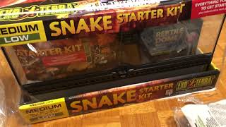 REHOMED CORN SNAKE  Exo Terra Snake Starter Kit [upl. by Imotas]