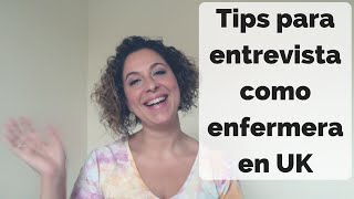 TipsConsejos para entrevista como enfermero en UK [upl. by Trumann]