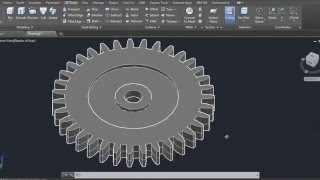 Auto CAD training 3D gear [upl. by Otto692]