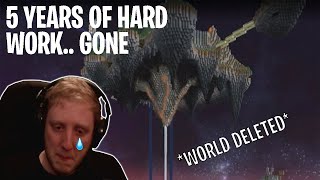 Minecraft Streamers Dying amp Losing Their Hardcore Worlds emotional [upl. by Phebe497]