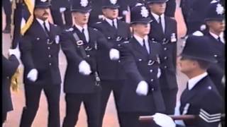 Passing out parade Metropolitan Police College Hendon 1987 collection of Colours [upl. by Trevethick]