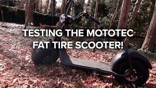 Lets ride on the Mototec Fat Tire Electric Scooter  Ride Along [upl. by Elvis]