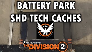 Division 2  Battery Park  SHD Tech Cache Locations [upl. by Baillieu]