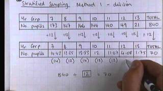 How To  Do a Stratified Sample 1 [upl. by Ardnwahs]