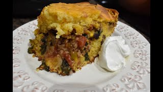 STUFFED MEXICAN CORNBREAD QUICK WEEKNIGHT DINNER [upl. by Emmet458]