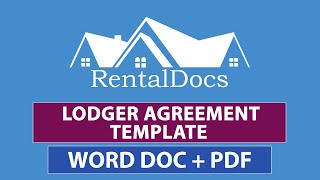 Lodger Agreement Template UK [upl. by Antoine]