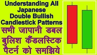 Understanding All Japanese Double Bullish Candlestick Patterns Analysis Technical Analysis in Hindi [upl. by Yemac]