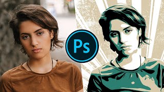 How to Create Vector Style Portrait in Photoshop [upl. by Giesser960]