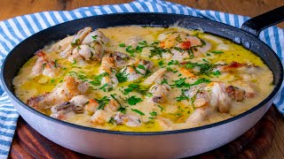 Voici la recette parfaite de poulet poêlé en sauce béchamel au goût incroyable Savoureuxtv [upl. by Atnwahs]