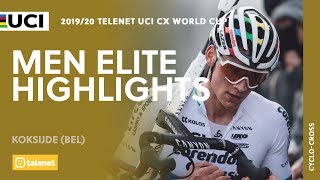 Men Elite Highlights  Koksijde  201920 Telenet UCI CX World Cup [upl. by Nanete736]