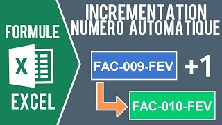 EXCEL  CRÉER UN NUMÉRO AUTOMATIQUE De facture de devis [upl. by Widera220]