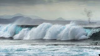 Ocean Waves Crashing  Relaxing Sounds  Calming Relaxation Music For Sleeping  1 Hour [upl. by Ecnarf]