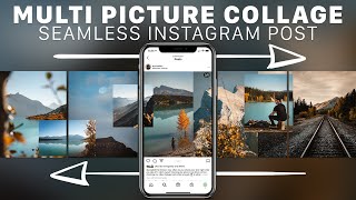 Easy SEAMLESS Instagram Carousel Collage [upl. by Yacov]