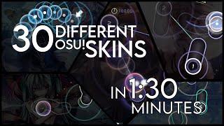 30 Different osu Skins in 130 Minutes [upl. by Gnehc]