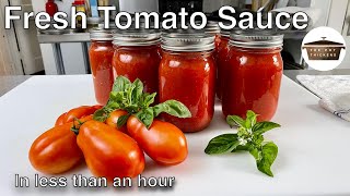 How to make Tomato Sauce from tomatoes  Quick Italian Tomato Passata Sauce [upl. by Torry]