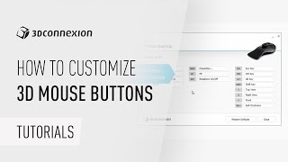 3DxWare 10  How to customize 3D mouse buttons [upl. by Aicetal]