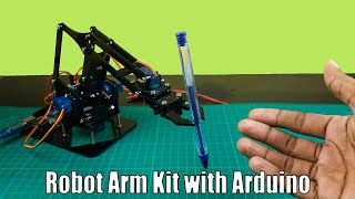 How to assemble and control a 4 DOF robot mechanical arm kit with Arduino  Step by step [upl. by Marguerita]