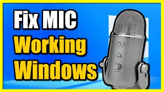 How to Fix Microphone Not Working on Windows 11 PC Fast Tutorial [upl. by Acinorahs440]