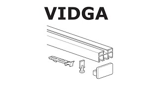 HOW TO INSTALL IKEA VIDGA RAIL TRIPLE TRACK [upl. by Mall]