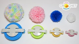 How To Make Pom Poms with Clover Pompom Makers [upl. by Yr938]