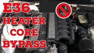 How to bypass E36 heater core [upl. by Lirrehs]