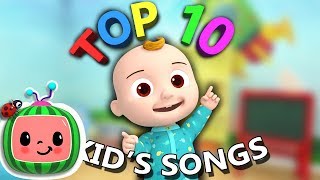 Top 10 Popular Kids Songs  More Nursery Rhymes amp Kids Songs  CoComelon [upl. by Anoirtac]