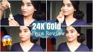 24K GOLD SERUM Review amp Demo BeautyWithHafsi [upl. by Annaxor415]