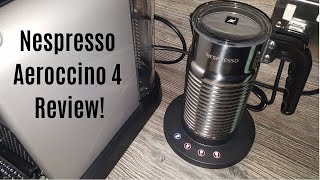 Nespresso Aeroccino 4 Milk Frother Review  Worth upgrading from the Aeroccino 3 [upl. by Collar]