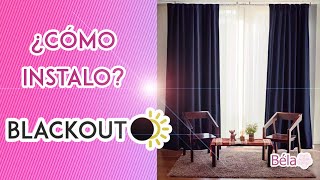 ¿Cómo instalar mis cortinas Blackout [upl. by Eintihw]