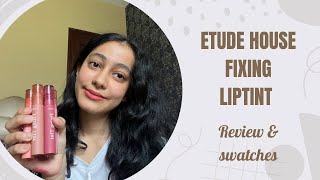 Etude House Fixing Lip Tint Review amp Swatches [upl. by Audsley116]