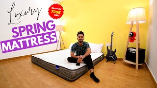 Wakeup Pocket Spring Mattress King 8 Review Unboxing 2022  Best Spring Mattress in India Review [upl. by Cadal854]