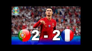 PORTUGAL vs FRANCE 22 EUROCOPA 2020 [upl. by Enylecoj485]