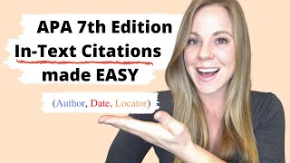 InText Citations Made Easy APA 7th Edition Format [upl. by Thurman]