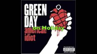 Green day  holiday with lyrics [upl. by Giardap]