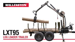 Wallenstein LXT95 Log Loader Trailer [upl. by Anomahs]