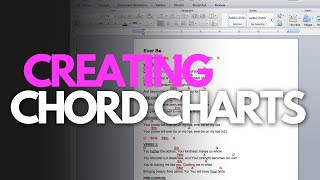 How To Create A Professional ChordOverLyrics Chart From Scratch [upl. by Eelinej]