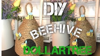 HOW TO DIY BEE SKEP  HOW TO DIY BEEHIVE  BEEHIVE DECORS  HOW TO MAKE A BEEHIVE [upl. by Sremmus]