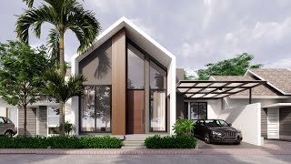 Sketchup House Design 16 11x9 meter Enscape 30 Realtime Rendering [upl. by Acnayb]